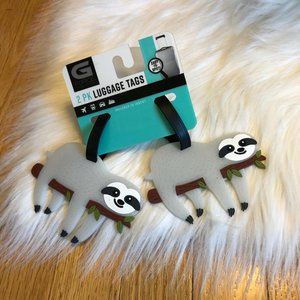 G Force 2 Pack Sloth Luggage Tags